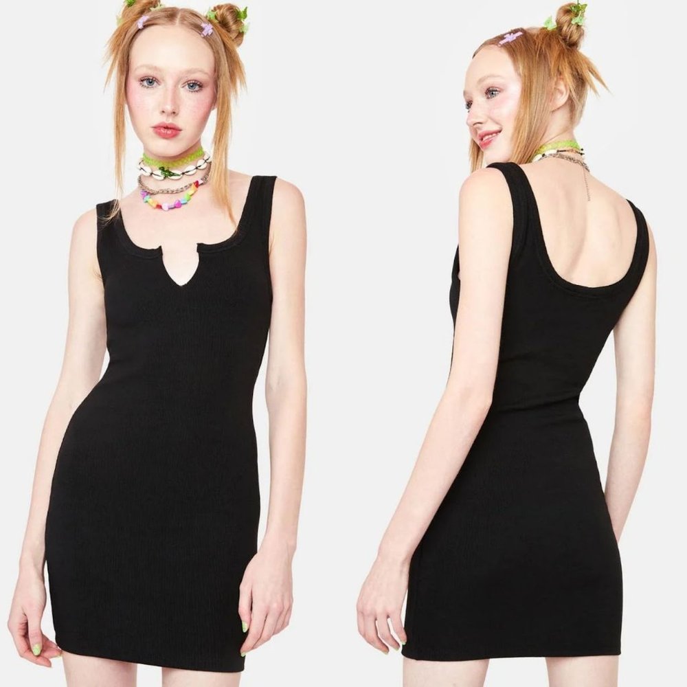 Dolls Kill NWT Night Way Back When Black Mini Dress